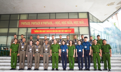 Khai giảng khoá tập huấn về phòng, chống tội phạm trong bối cảnh hội nhập quốc tế cho cán bộ, học viên Học viện CSHG Thái Lan và Đại học CSQG Hàn Quốc